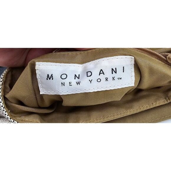 Vintage Mondani Canvas & Leather Top Handle Bag With Adjustable Strap And Gold-T - Picture 8 of 11